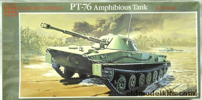 Glencoe 1/32 PT-76 Russian Amphibious Tank - (Ex ITC), 06401 plastic model kit